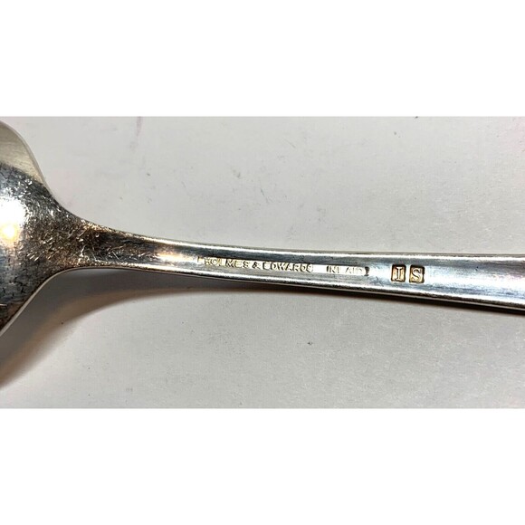 Holmes & Edwards Romance Serving Spoon Vintage Silverplate Flatware Inlaid IS - Picture 4 of 5